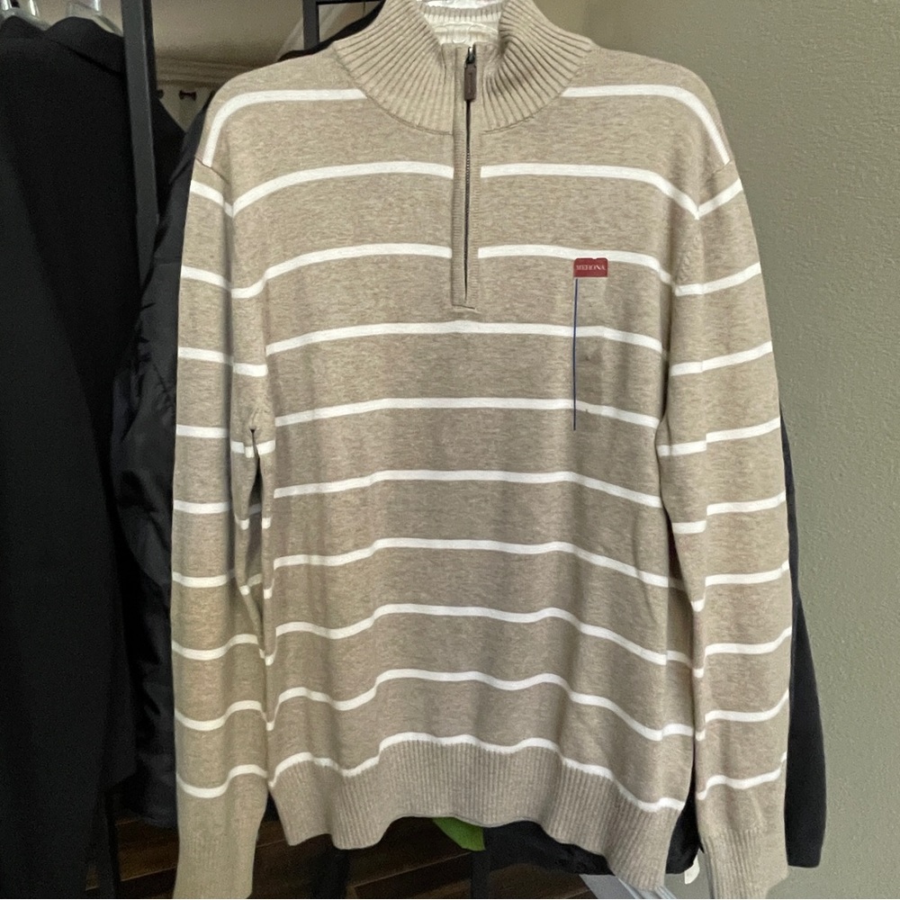 ✅New “Merona” Men's Quarter Zip Sweater